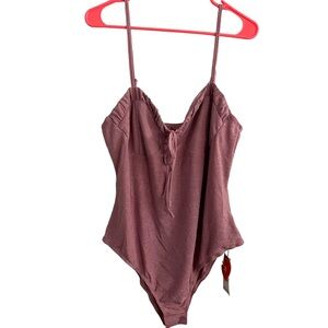 Cider Pink Shimmer Bodysuit Size 1XL NWT